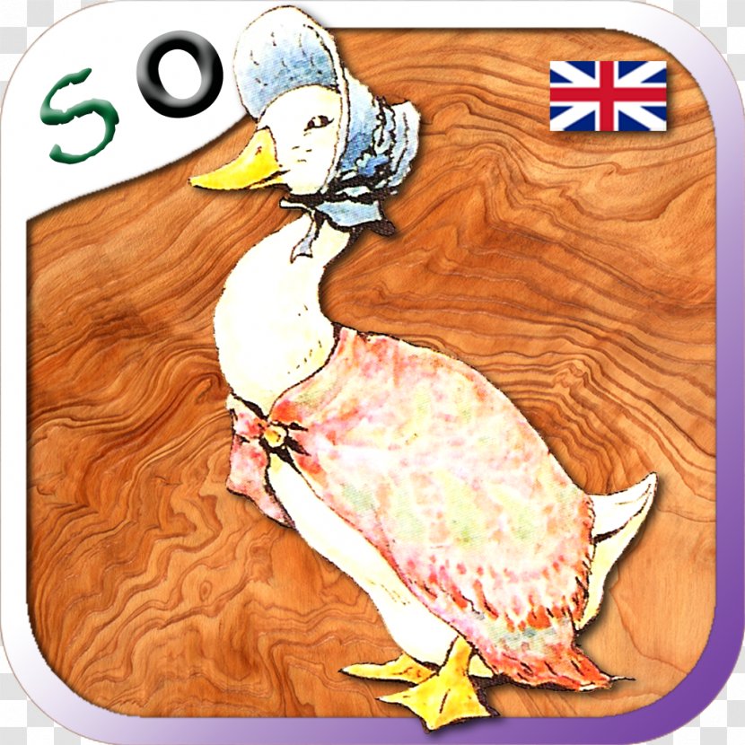 The Tale Of Jemima Puddle-Duck Flightless Bird - Clock - Puddle Duck Transparent PNG