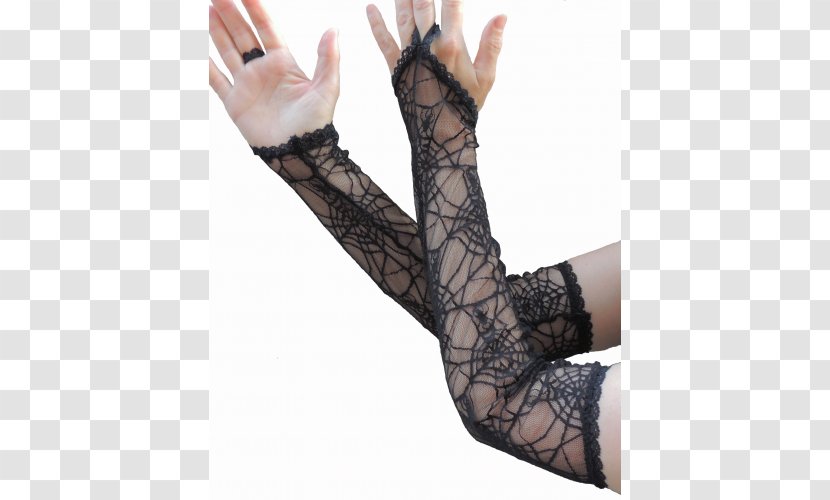 Evening Glove Lace Arm Warmers & Sleeves Dress - Frame Transparent PNG