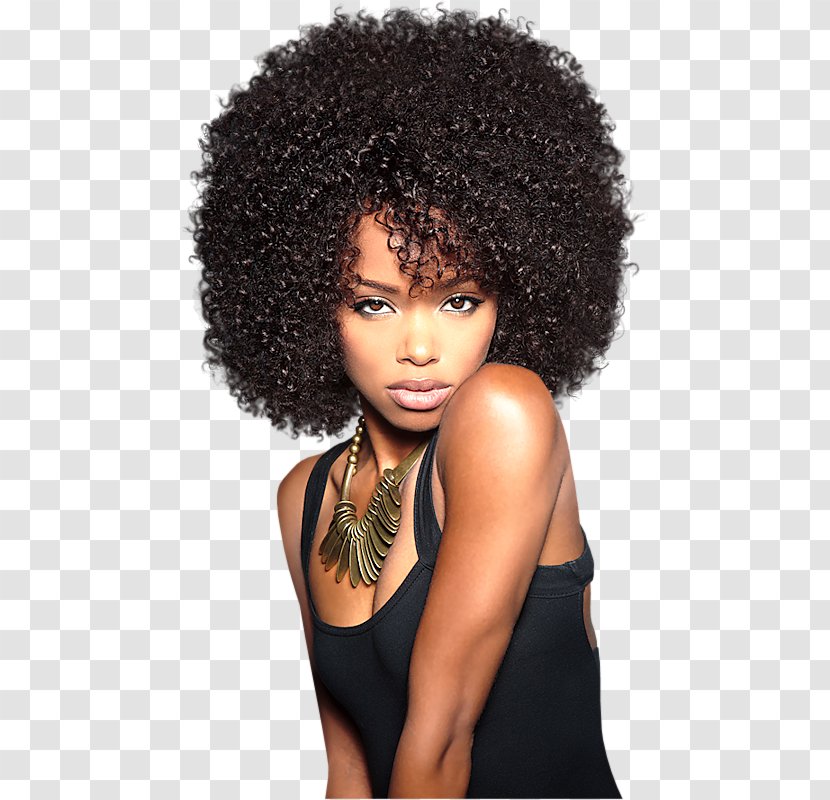 Lace Wig Artificial Hair Integrations Afro Hairstyle - Jheri Curl Transparent PNG