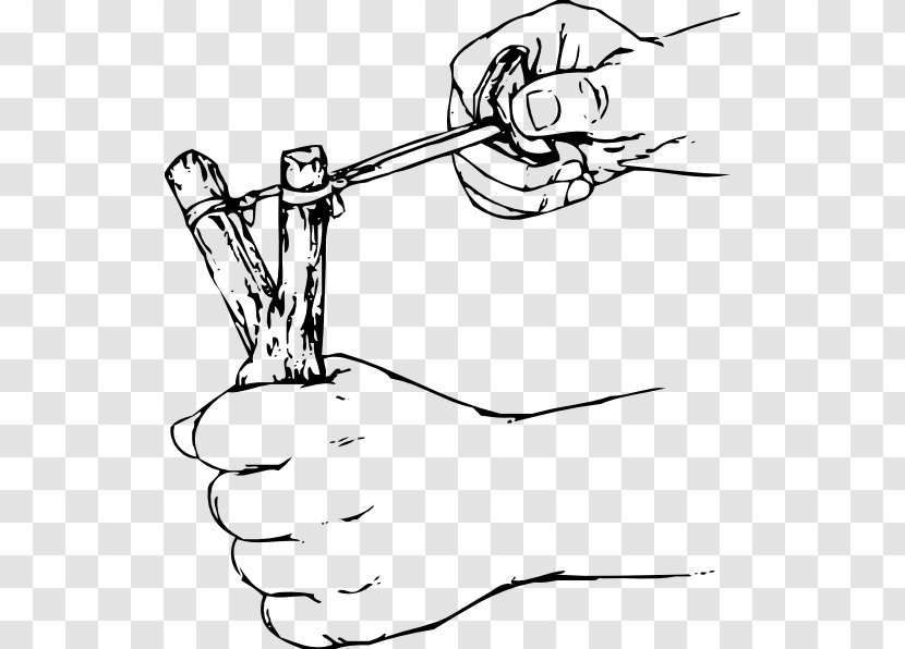 Slingshot Catapult Clip Art - Cartoon Demarcation Line Transparent PNG