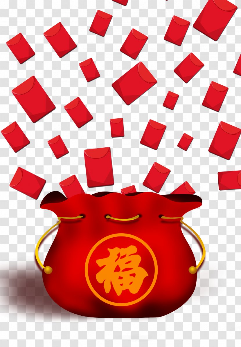 Red Envelope Fukubukuro Chinese New Year - Rgb Color Model - Spring Festival Each Child Transparent PNG