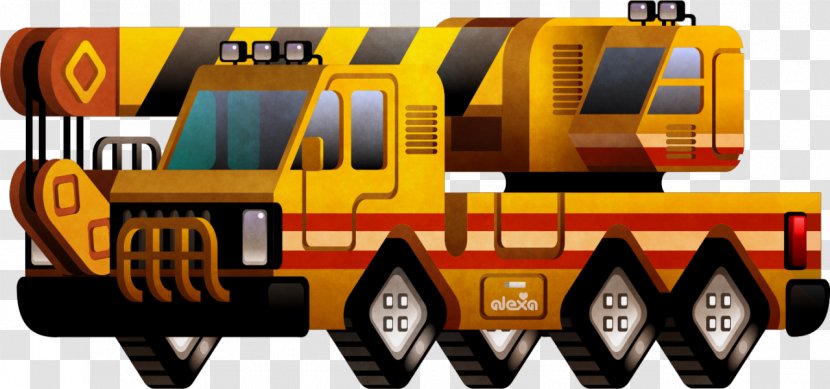 Motor Vehicle Train Rail Transport - Mode Of - Construction Machine Transparent PNG