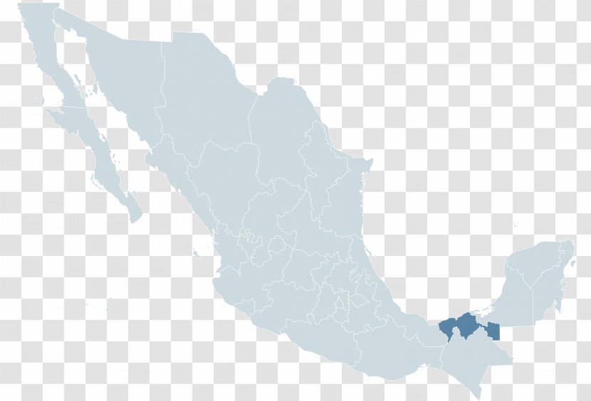Quintana Roo Administrative Divisions Of Mexico Tabasco Aguascalientes Jalisco - Blank Map - Chihuahua Transparent PNG