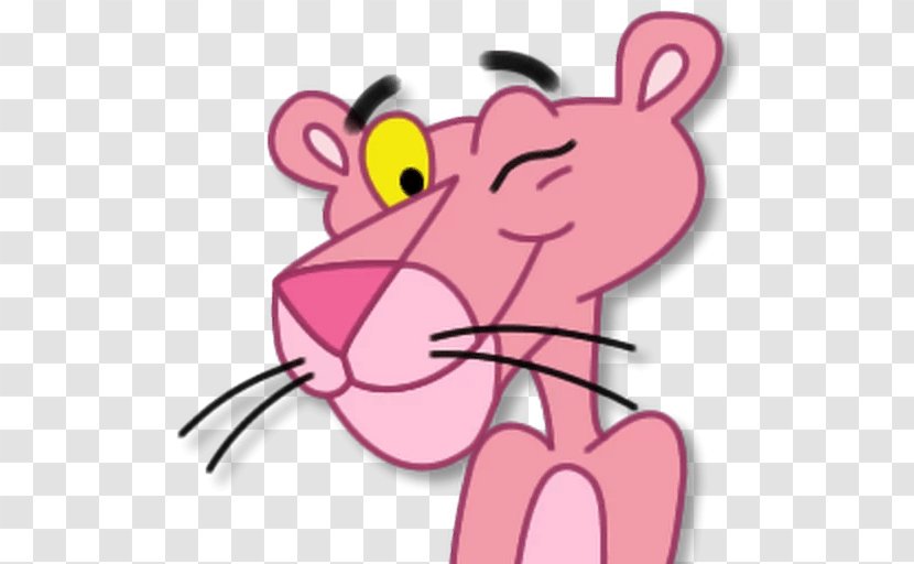 The Pink Panther Vector Graphics Image Panthers Cartoon - Heart - Stickers Transparent PNG