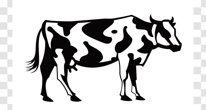 Cattle Clip Art Vector Graphics Image - Sticker - Cartoon Cow Transparent PNG