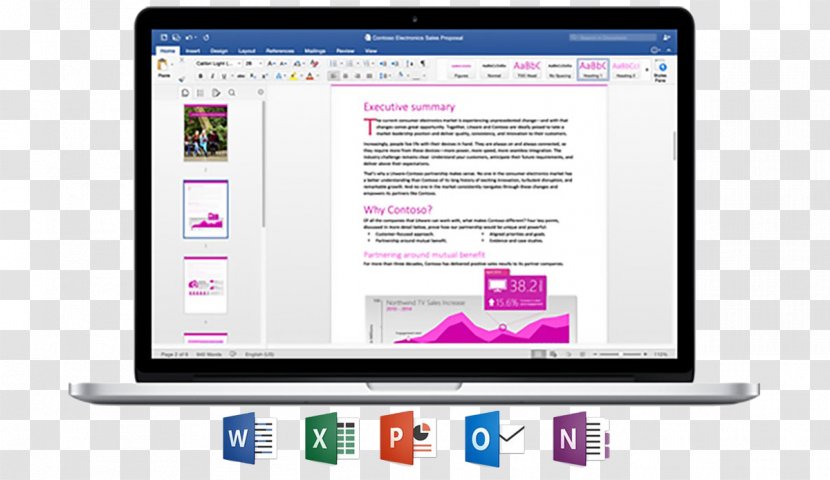 Microsoft Office 2016 For Mac 365 2011 - Computer Monitor - Figures Transparent PNG
