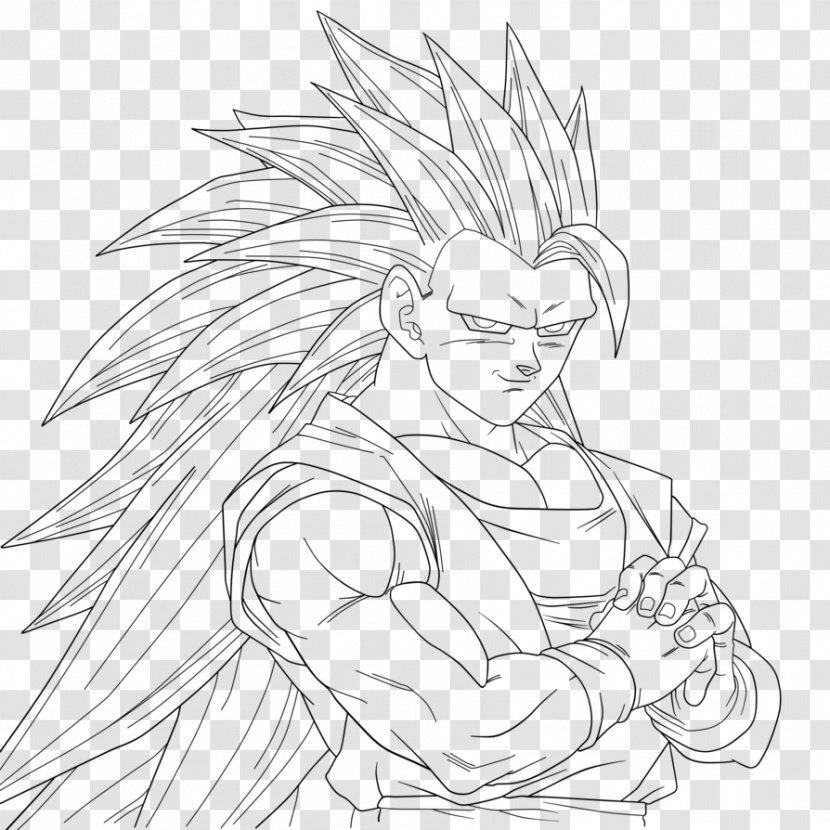 Goku Majin Buu Gohan Vegeta Sketch - Dragon Ball Z Transparent PNG