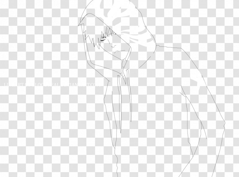Drawing Arm Line Art Sketch - Flower - Ichigo Kurosaki Transparent PNG