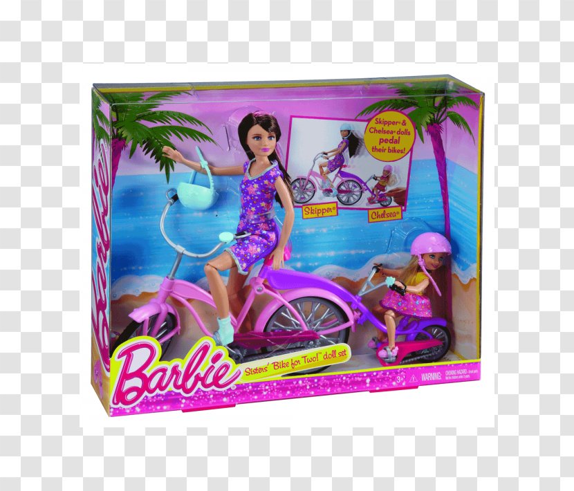 Barbie Skipper Doll Toy Bicycle - Fashionistas Original Transparent PNG
