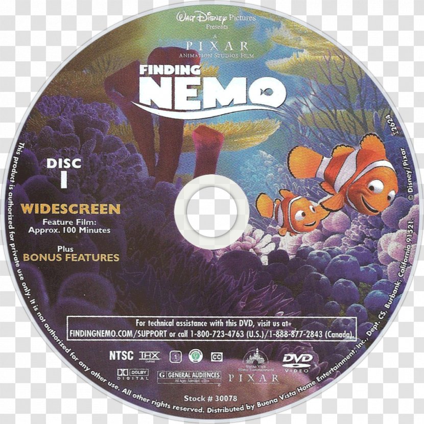 YouTube Finding Nemo DVD Film Cover Art - Compact Disc - Youtube Transparent PNG