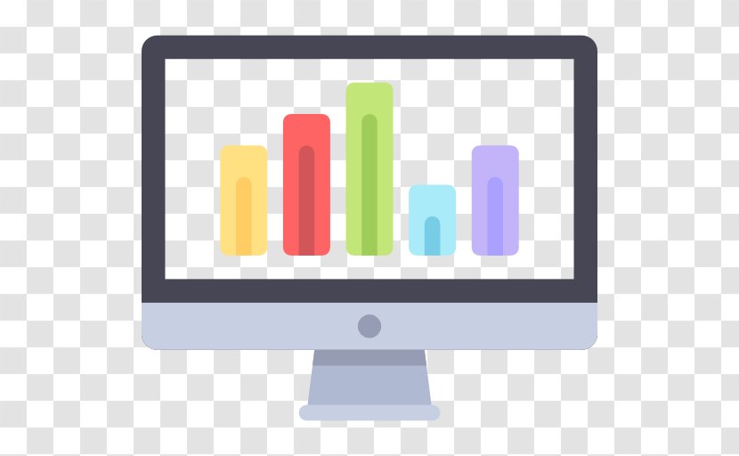 Computer Monitor Icon - Vector - A Transparent PNG