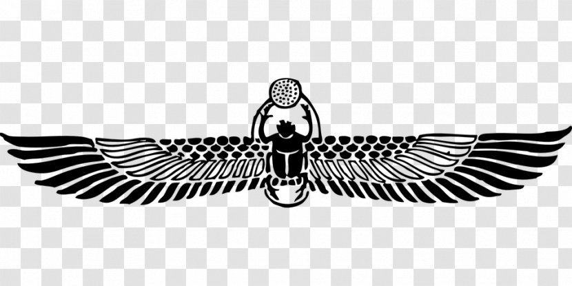 Ancient Egypt Dung Beetle Scarab Tattoo - Wing Transparent PNG