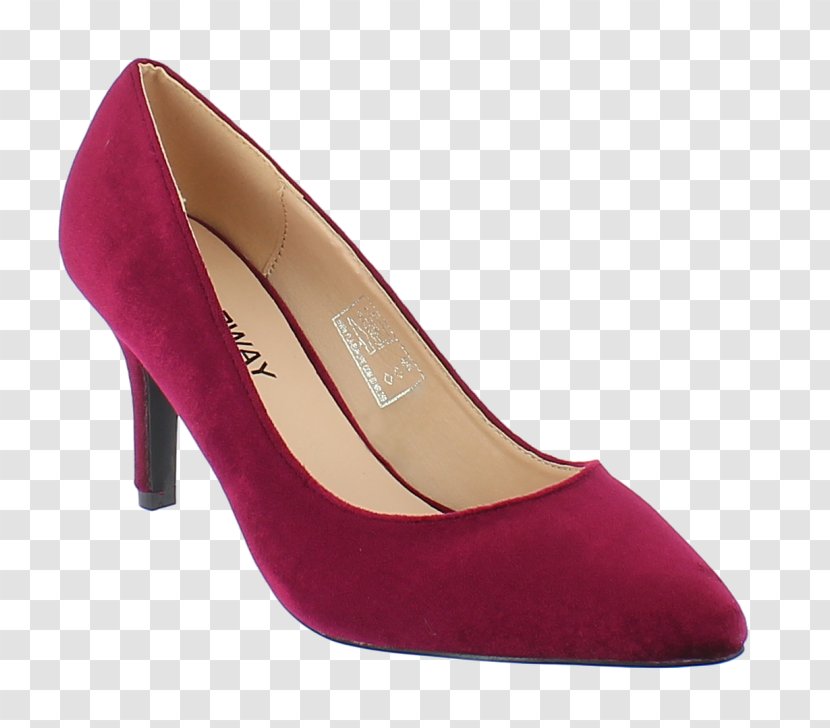 Court Shoe High-heeled Platform Stiletto Heel - Magenta - STRIPES AND DOTS Transparent PNG