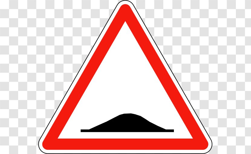 Traffic Sign Speed Bump Road Signs In France Warning Transparent PNG