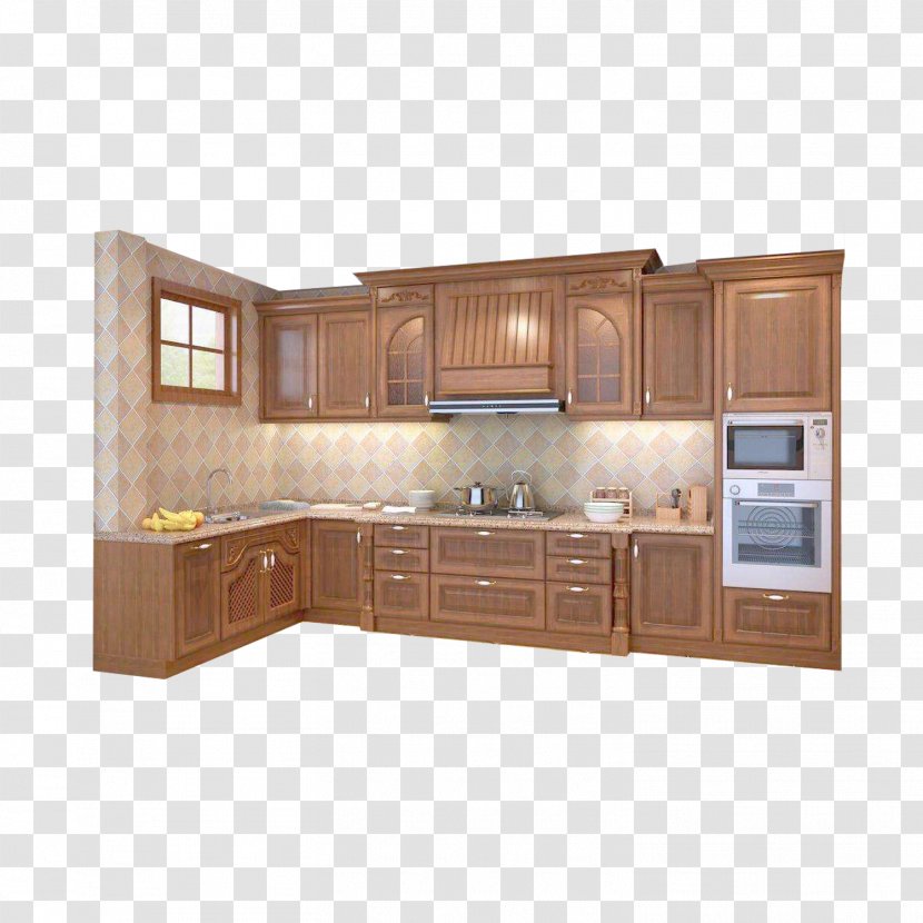 Furniture Kitchen Cabinet Cabinetry - Floor - Retro Transparent PNG