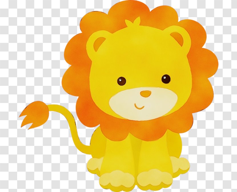 Watercolor Animal - Lion - Smile Toy Transparent PNG