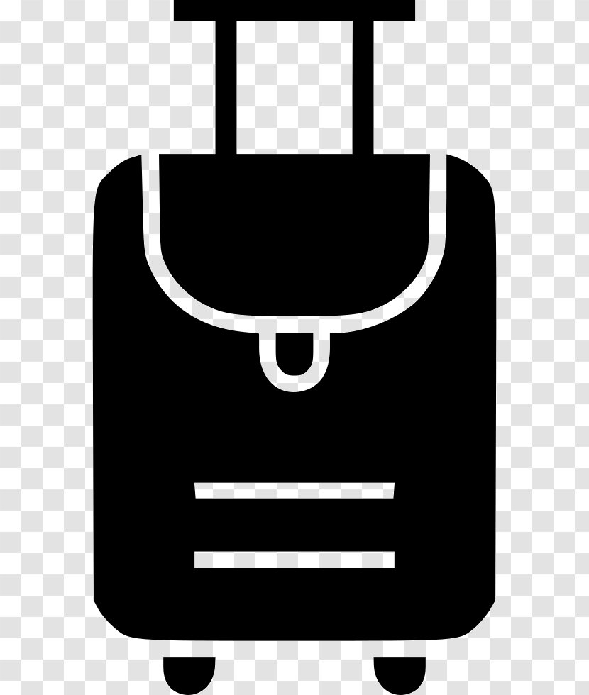 Box Omni Wheel Transport Suitcase - Black And White - Luggage Icon Transparent PNG