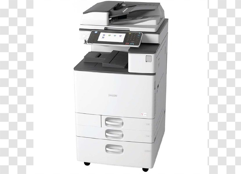 Multi-function Printer Ricoh Printing Photocopier - Image Scanner Transparent PNG