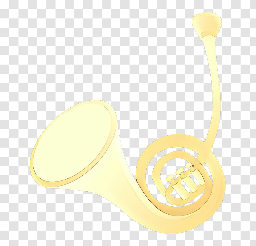 Yellow Ear Brass Instrument Transparent PNG