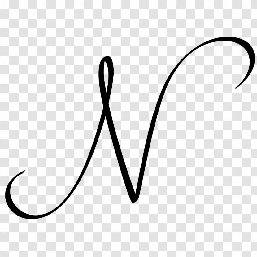 Letter Monogram Initial Clip Art - Monochrome Transparent PNG