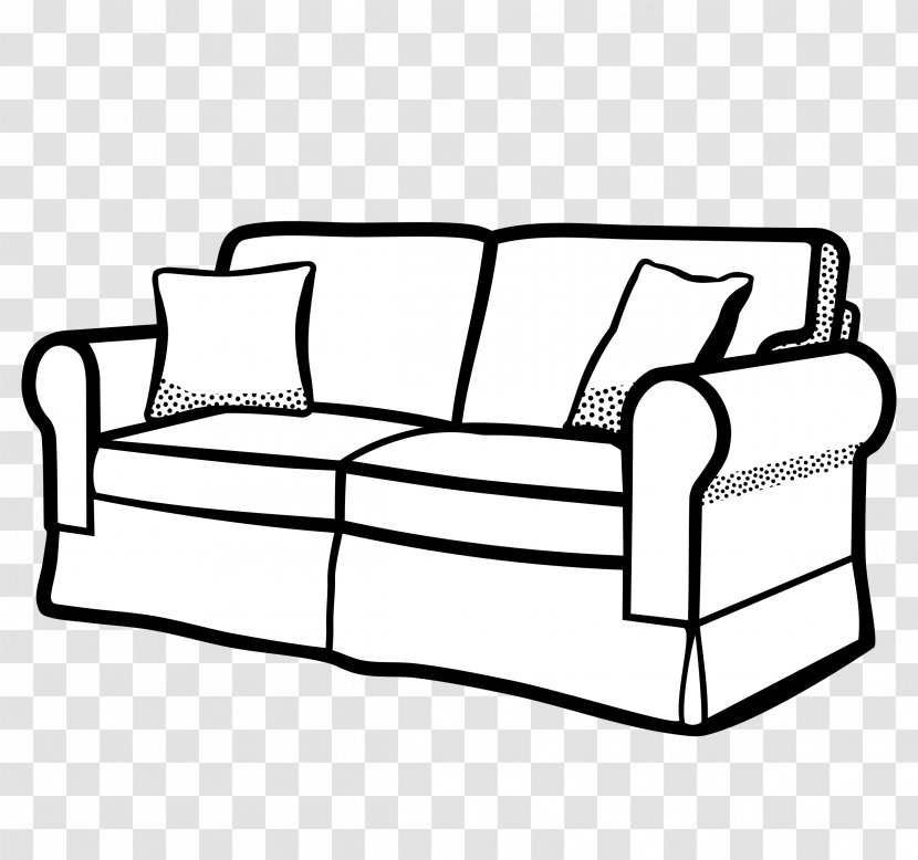 Couch Sofa Bed Clip Art - Pixabay - Cliparts Transparent PNG