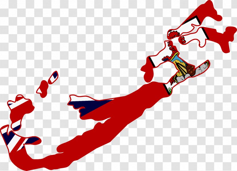 Flag Of Bermuda Map Clip Art - Information - Lables Transparent PNG