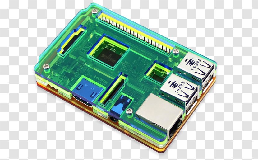 Microcontroller Practical Raspberry Pi Computer Hardware TV Tuner Cards & Adapters - Watercolor - Case Transparent PNG