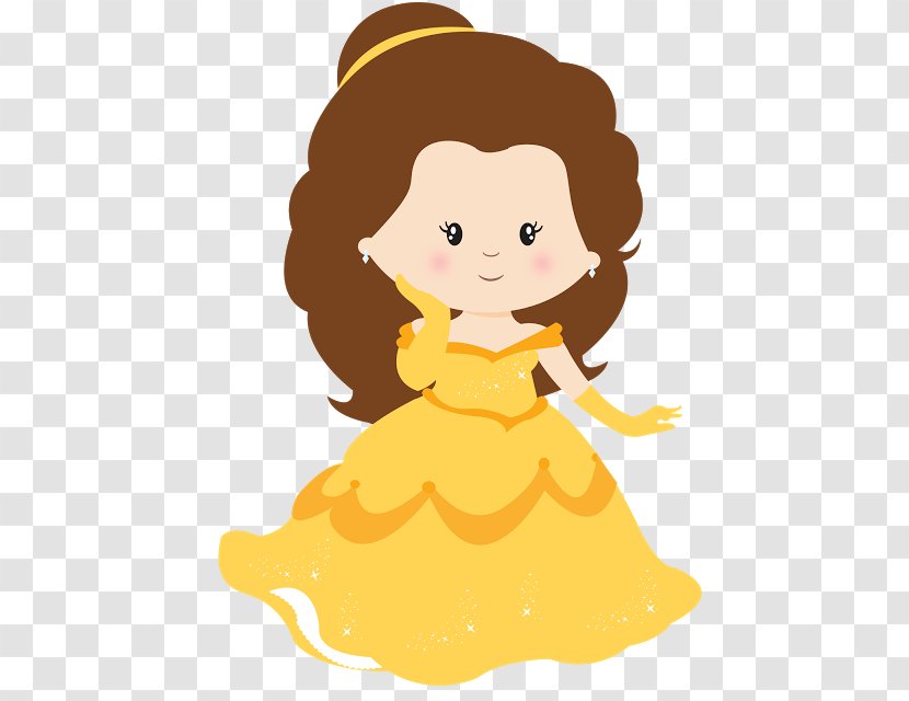 Belle Aurora Beast Disney Princess Clip Art - Watercolor Transparent PNG