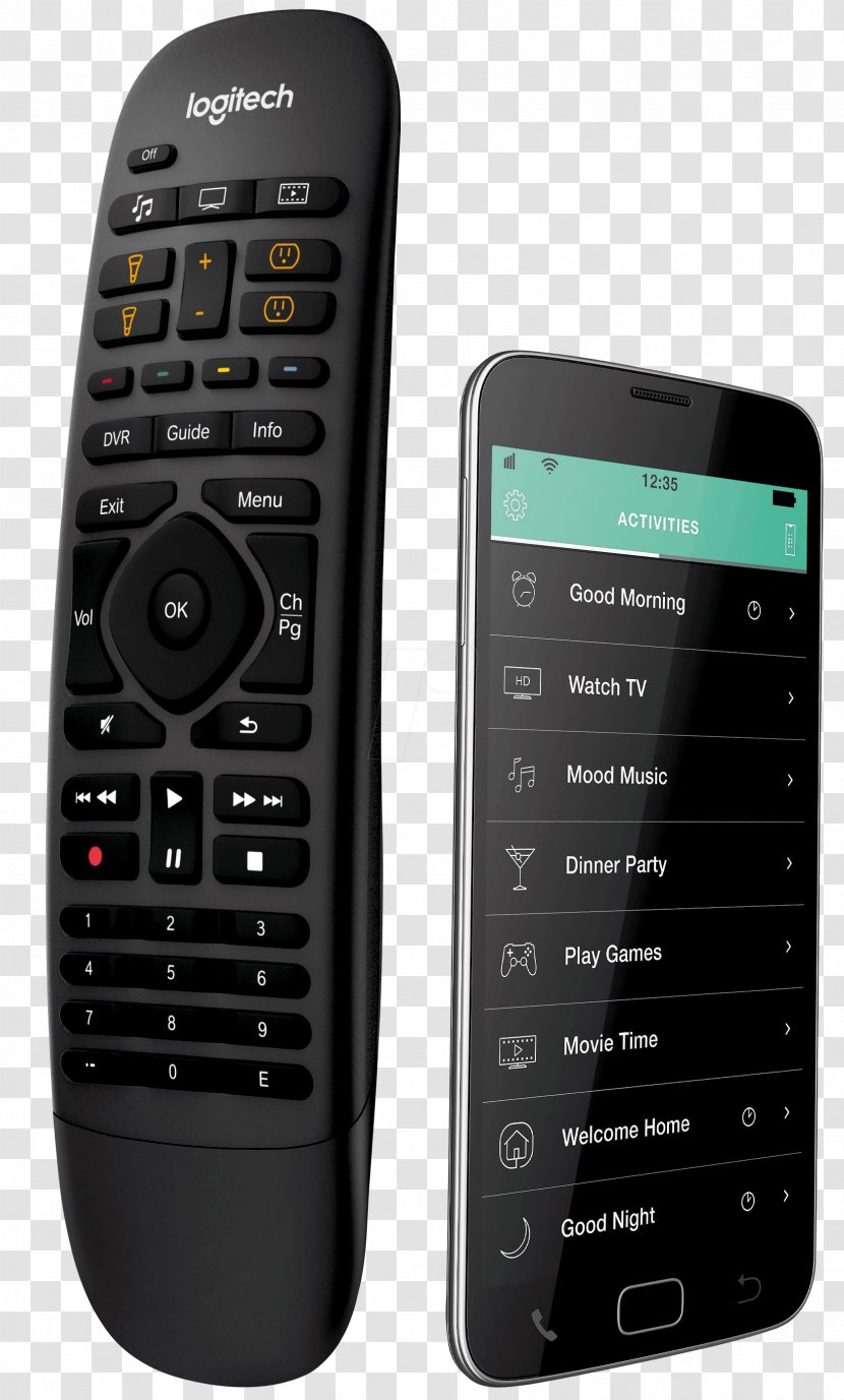 Logitech Harmony Companion Remote Controls Home Automation Kits Universal - Communication Device Transparent PNG