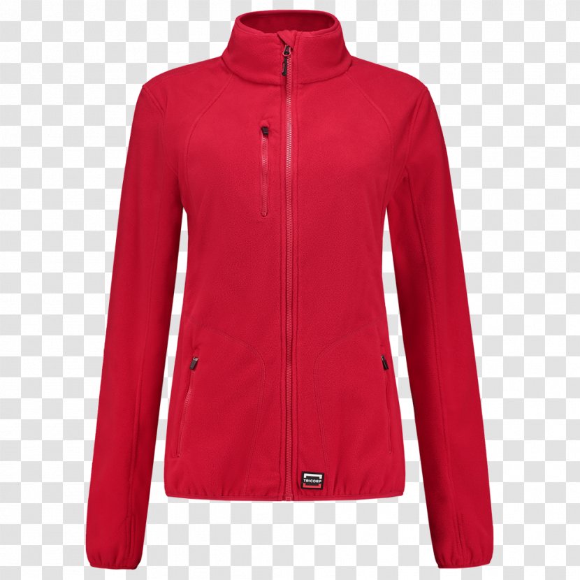 Tracksuit T-shirt Hoodie Zipper Jacket - Sweater - Red Undershirt Transparent PNG