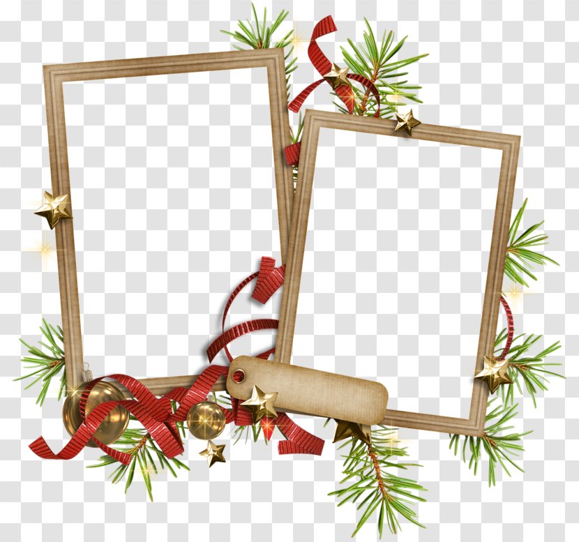 Christmas Ornament Paper Picture Frames Clip Art - Card Transparent PNG