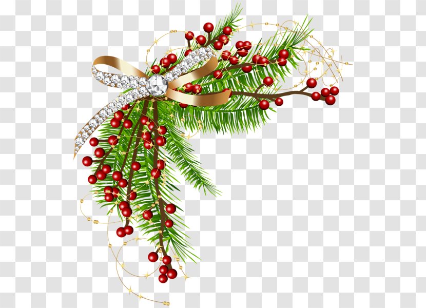 Christmas Decoration Garland Borders And Frames Clip Art - Atmosphere Background Transparent PNG