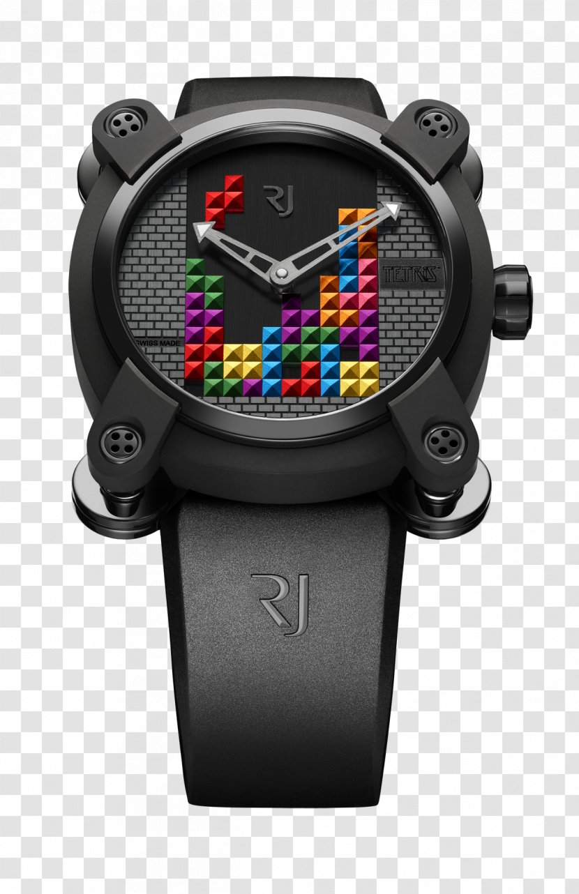 Watch RJ-Romain Jerome Tetris Video Game Brand - Company - Colorful Pieces Run Transparent PNG