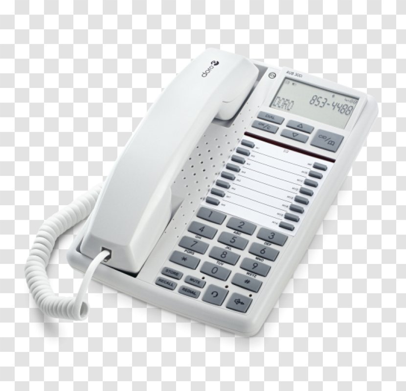 Doro AUB300i Telephone Mobile Phones Speakerphone - Cordless - Handset Transparent PNG