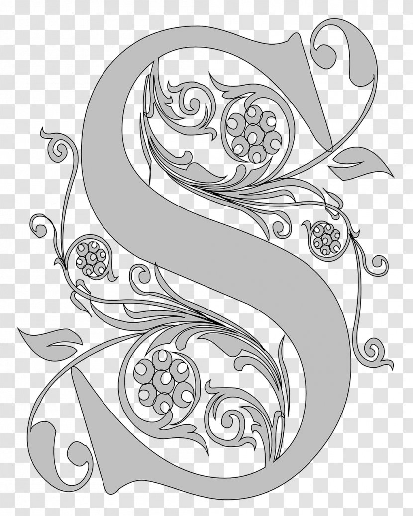 Black And White Stencil Letter Clip Art - Frame - São Joao Transparent PNG