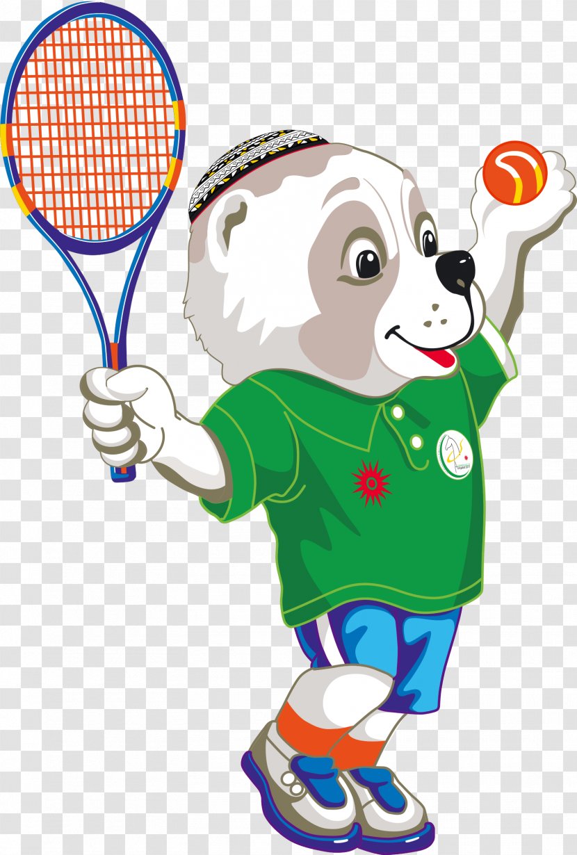 Ashgabat 2017 Asian Indoor And Martial Arts Games Central Shepherd Dog Mascot Tennis - Turkmenistan - Why Me Transparent PNG