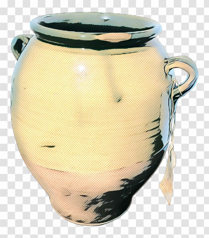 Ceramic Urn Yellow Earthenware Pottery - Serveware Tableware Transparent PNG
