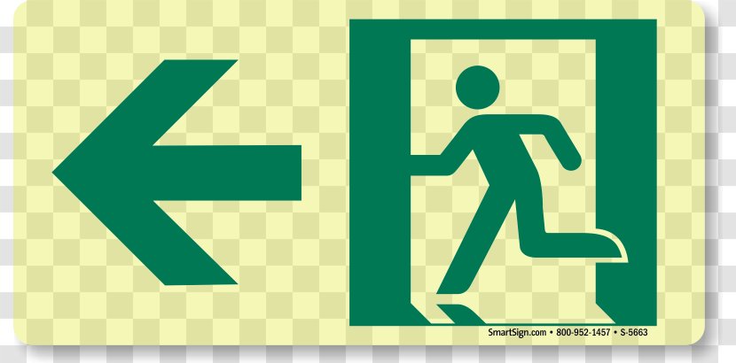Exit Sign Emergency Building Arrow Safety - Human Behavior - Signs Transparent PNG