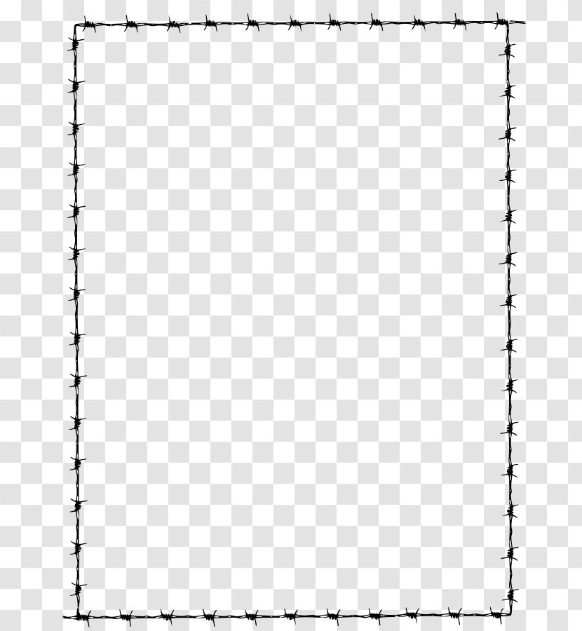 Barbed Wire Tape Clip Art - Barbwire Border Transparent PNG