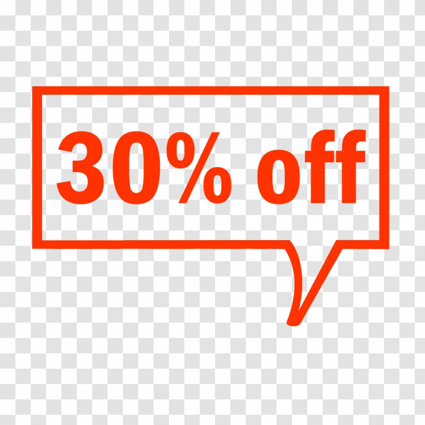 30% Off Tag. - Sign - Brand Transparent PNG