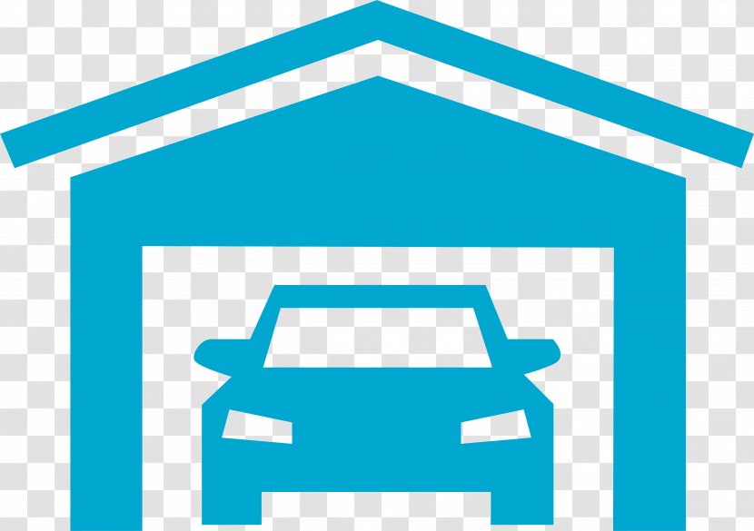 House Cartoon - Electric Blue - Turquoise Transparent PNG