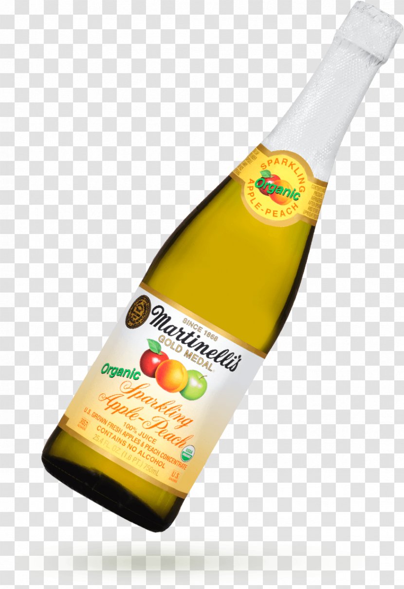 Apple Juice Liqueur Martinelli's - Peach Drink Transparent PNG