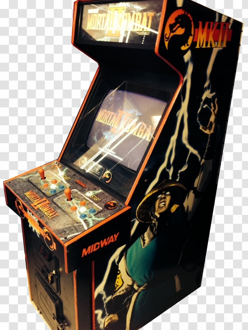 Arcade Cabinet Mortal Kombat II Game Video Transparent PNG