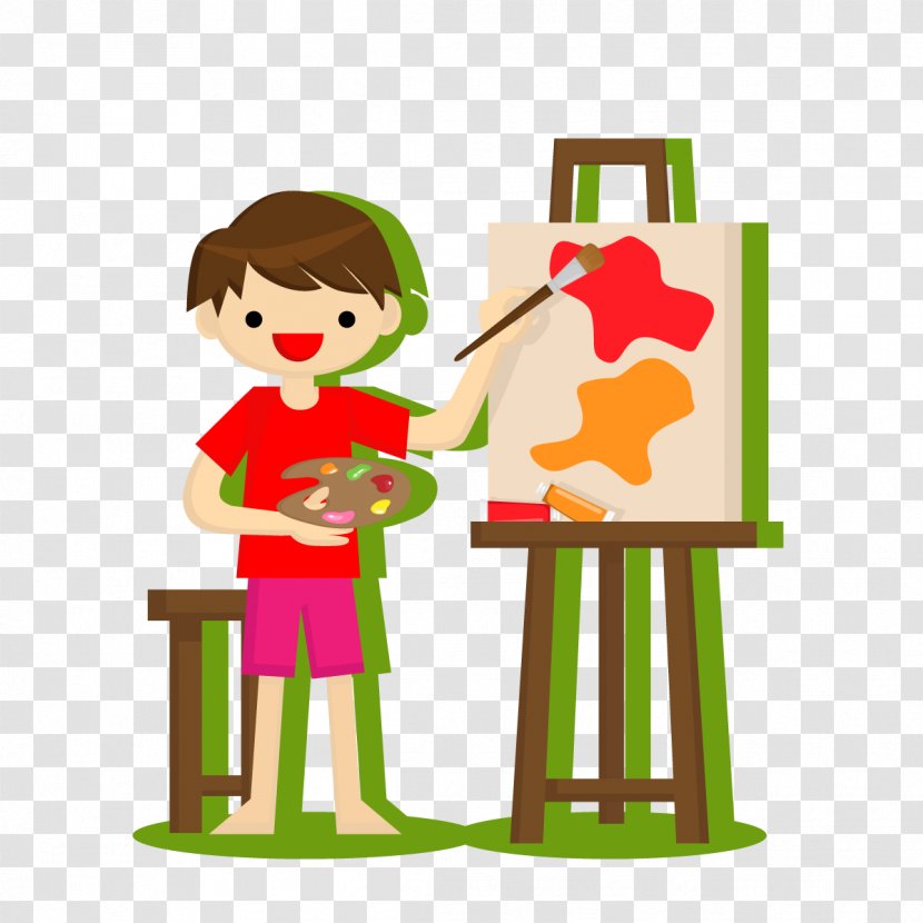 Oil Painting Painter - Art - Vector Child Transparent PNG