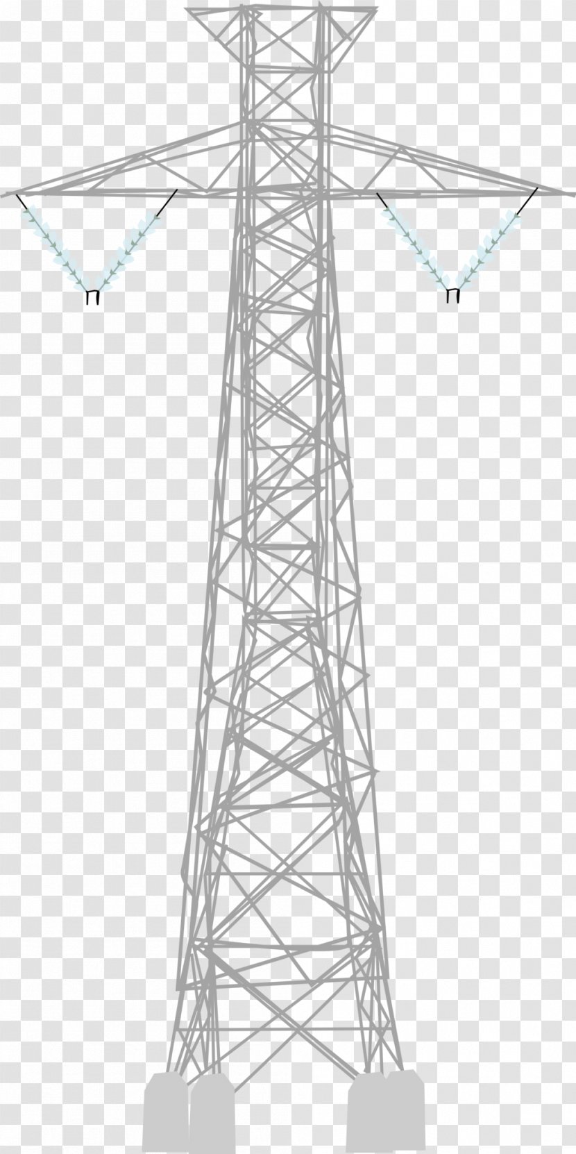 Electricity Overhead Power Line Transmission Tower Public Utility - Electric - High Voltage Transparent PNG