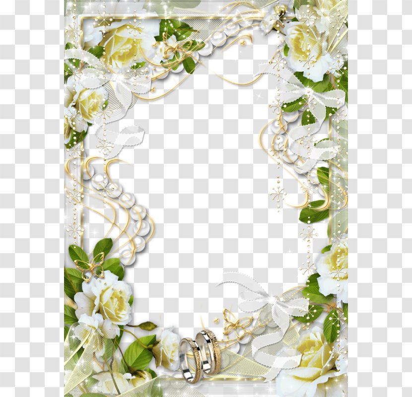 Picture Frame Wedding - Photography - White Flower Clipart Transparent PNG