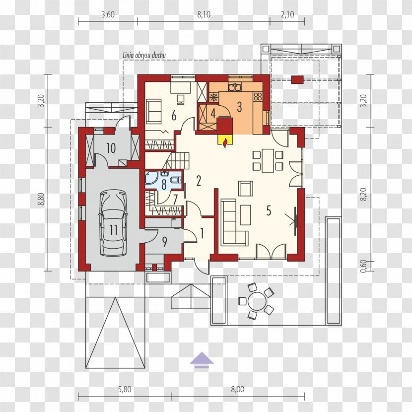 Floor Plan Architecture House - Area Transparent PNG