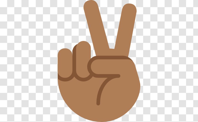 Emoji Black Peace Symbols V Sign Dark Skin - Language Transparent PNG