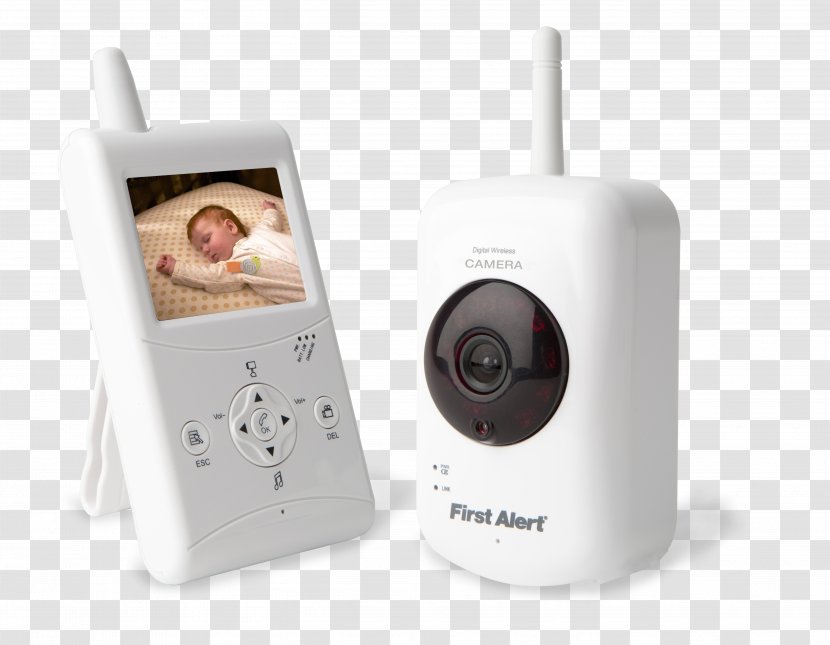 First Alert DWB-740 Indoor 2.5-Inch LCD Monitor 2.4-Gigahertz Closed-circuit Television Wireless Security Camera Surveillance Baby Monitors Transparent PNG