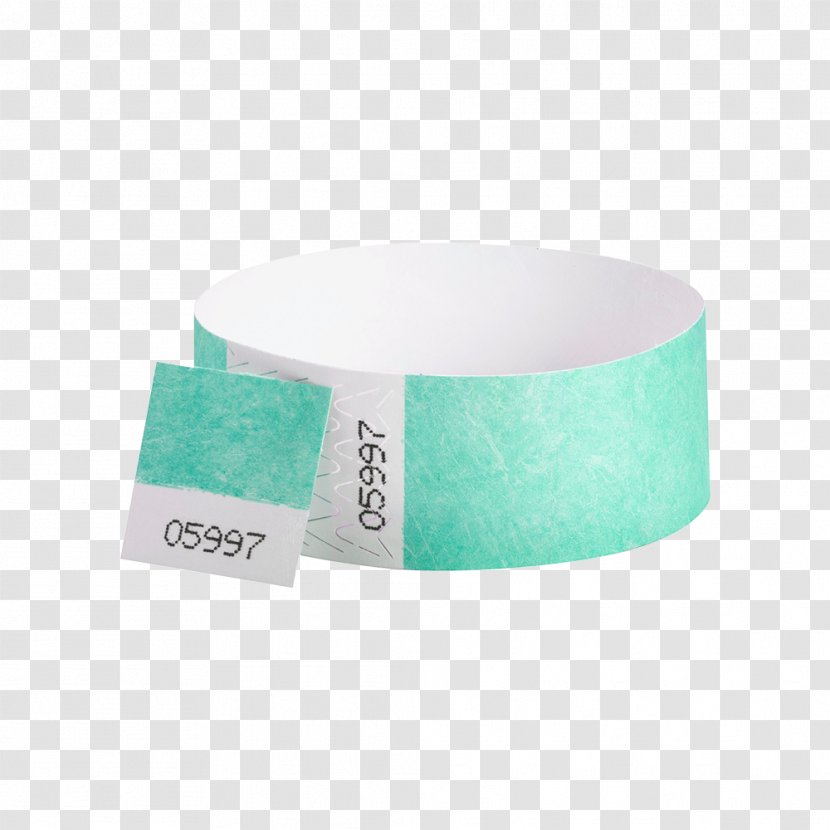 Wristband Tyvek Coupon NTAG - Turquoise Transparent PNG